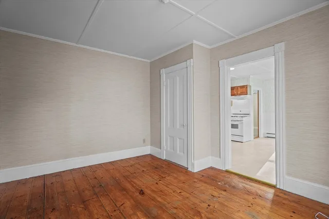 wooden floor in a room