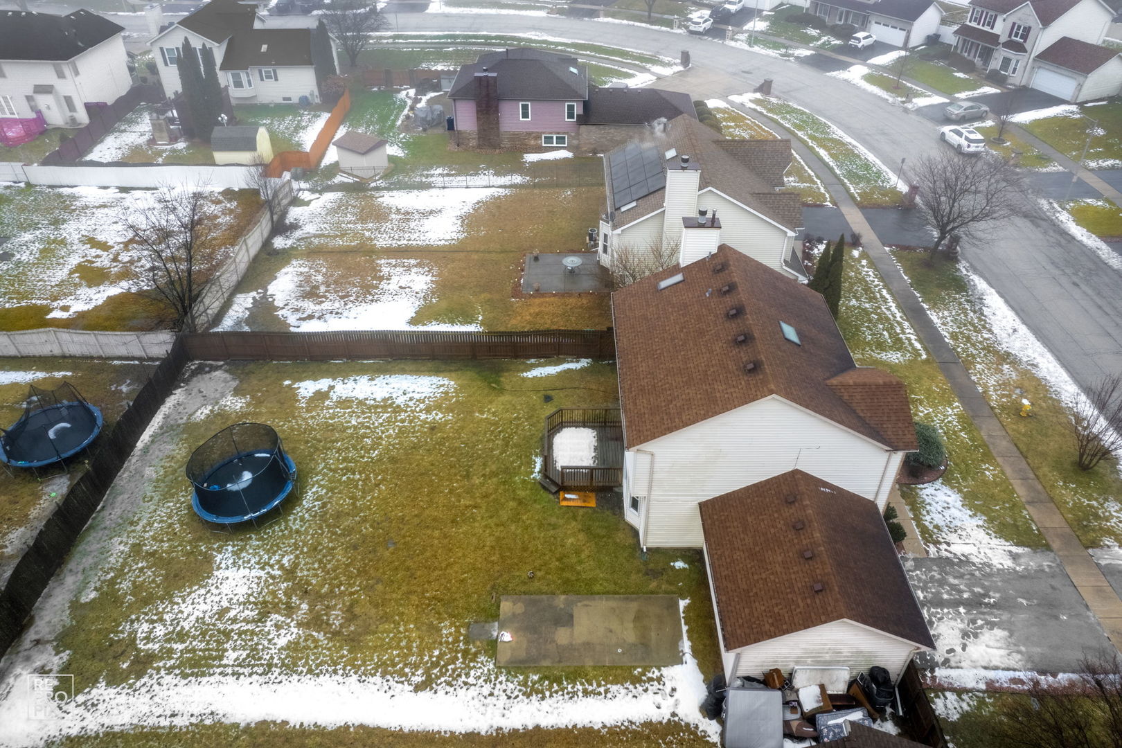5519 Feather Creek Road Matteson, IL 60443 - Photo 6 of 26 an aerial view of residential houses with yard