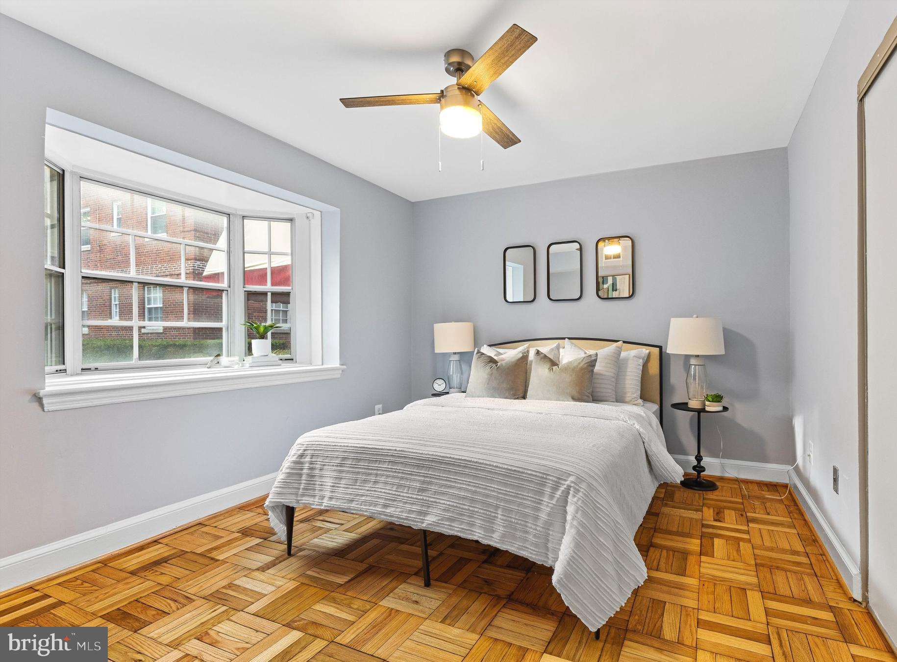 2107 North Scott Street, Unit 67 Arlington, VA 22209 - Photo 10 of 15 Relaxing Bedroom with ceiling fan