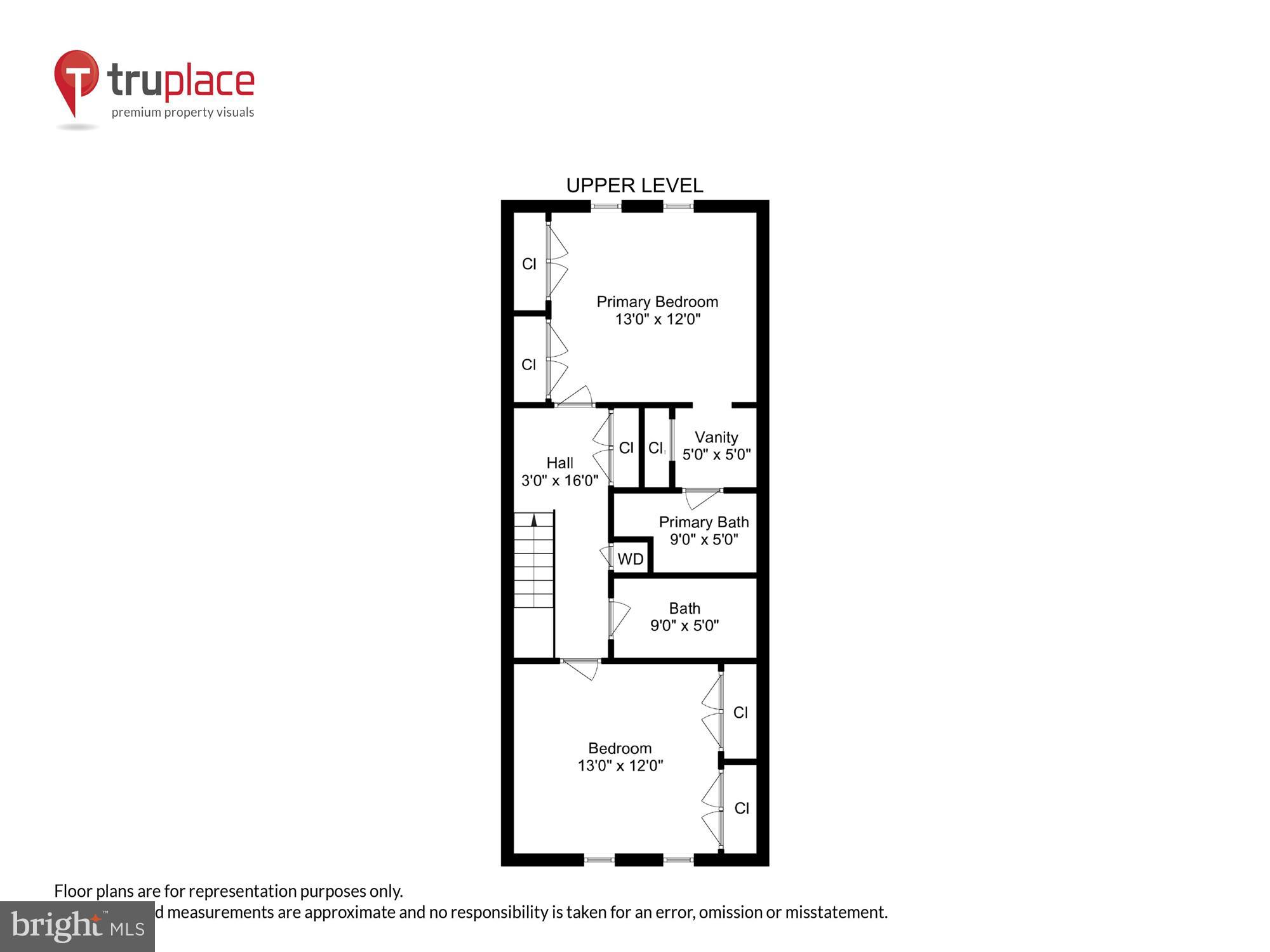 4611 1/2 MacArthur Boulevard Northwest, Unit B Washington, DC 20007 - Photo 7 of 43 a picture of a floor plan