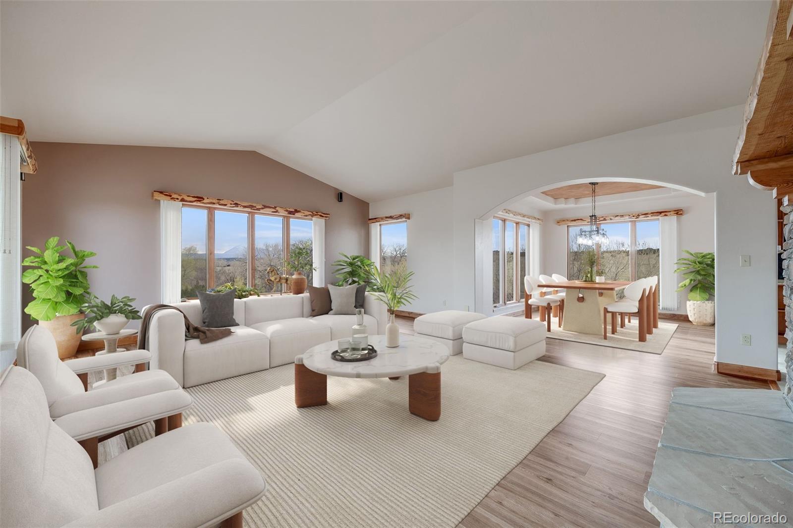 185 River Ridge Trail Walsenburg, CO 81089 - Photo 6 of 50 a living room with furniture and a large window