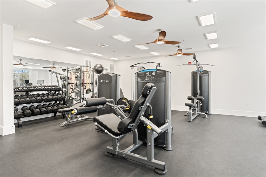 60 Coppersmith Way, Unit 407 Canton, MA 02021 - Photo 25 of 34 a view of a room with gym equipment