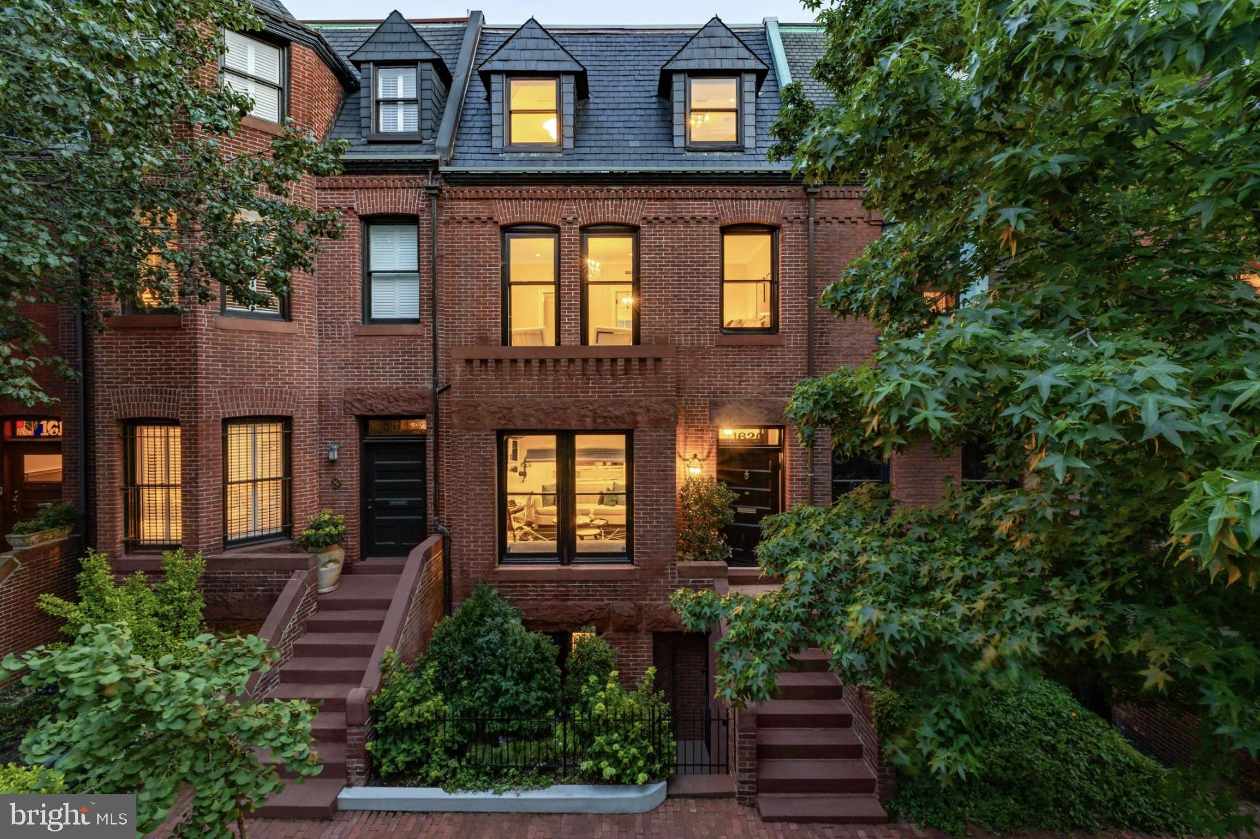 a front view of a house