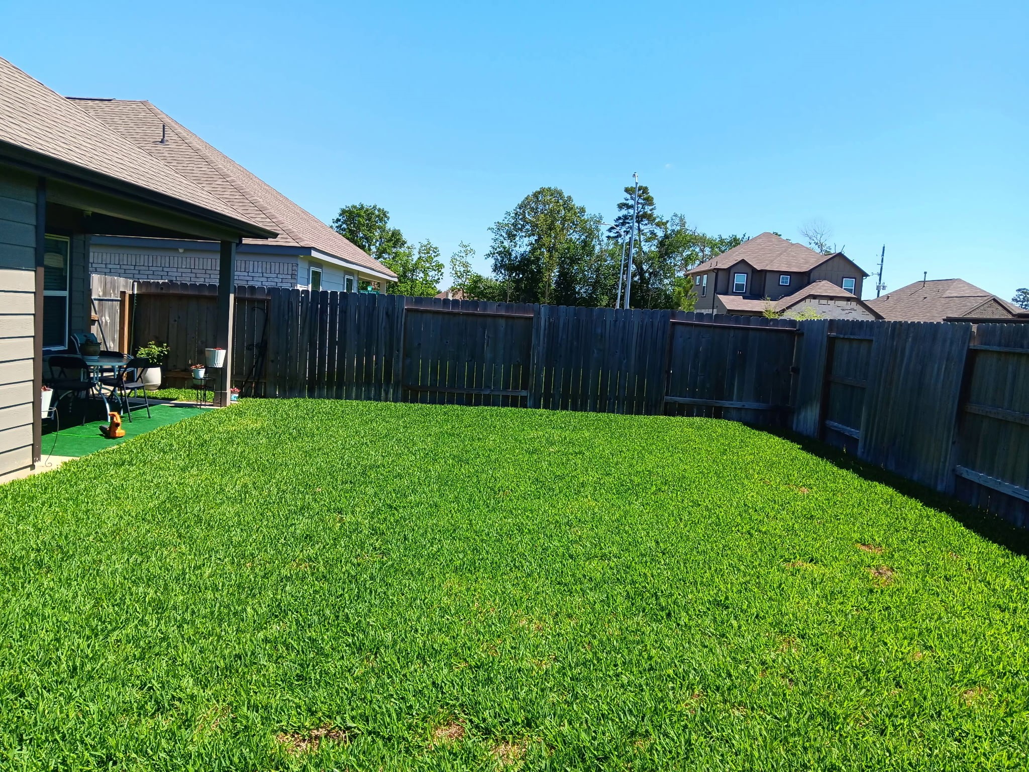 4326 Wyanngate Drive Spring, TX 77373 - Photo 25 of 29 a view of a backyard of the house