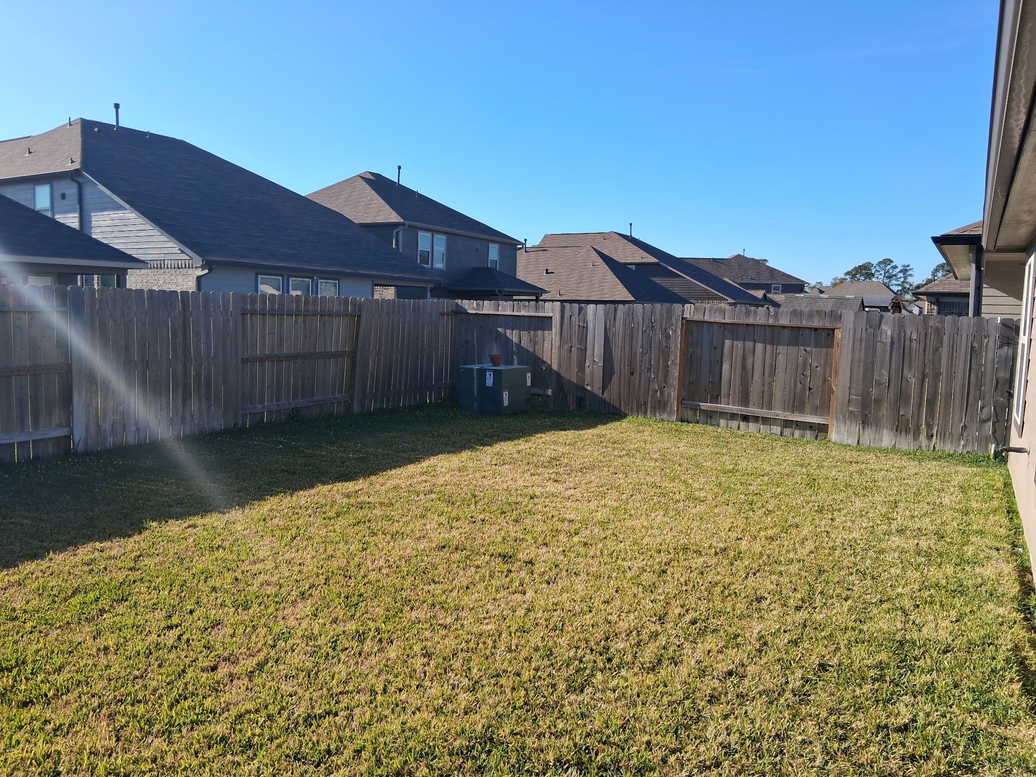 4326 Wyanngate Drive Spring, TX 77373 - Photo 28 of 29 a view of a yard with wooden fence