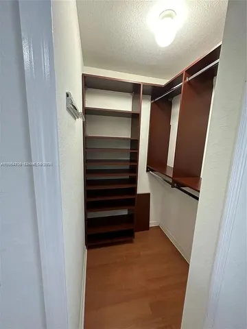 a view of walk in closet