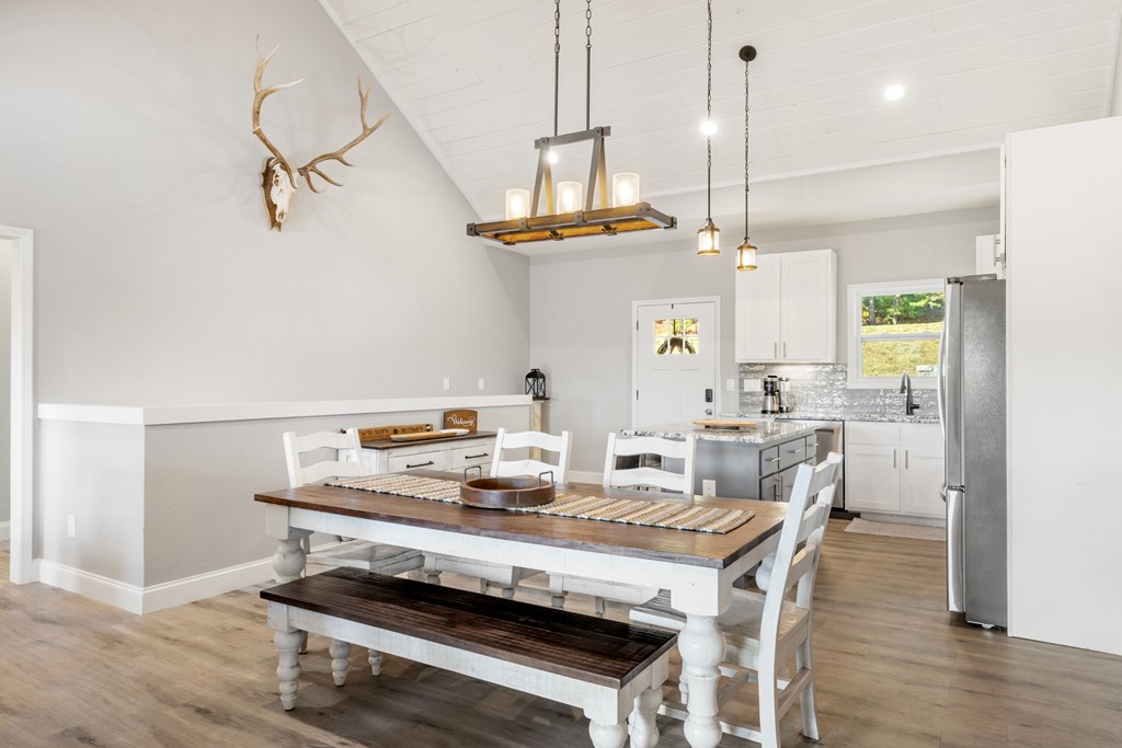308 Mystic Ridge Blairsville, GA 30512 - Photo 30 of 68 a view of kitchen with cabinets and wooden floor