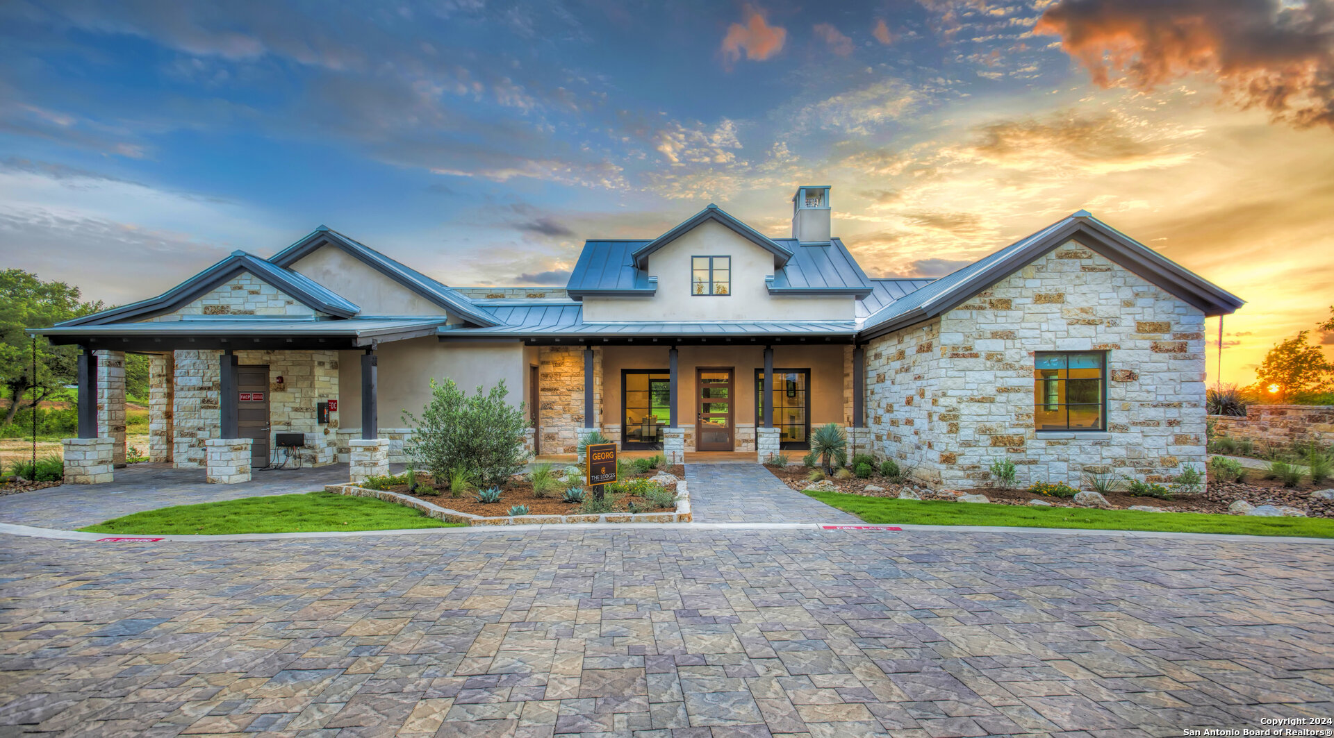 Lot 7 Panther Bend Boerne, TX 78006 - Photo 8 of 20 a front view of a house with garden