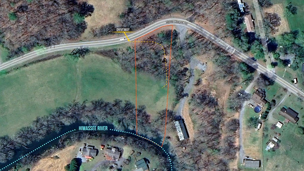 981 Myers Chapel Road Hayesville, NC 28904 - Photo 5 of 44 an aerial view of a house with a yard
