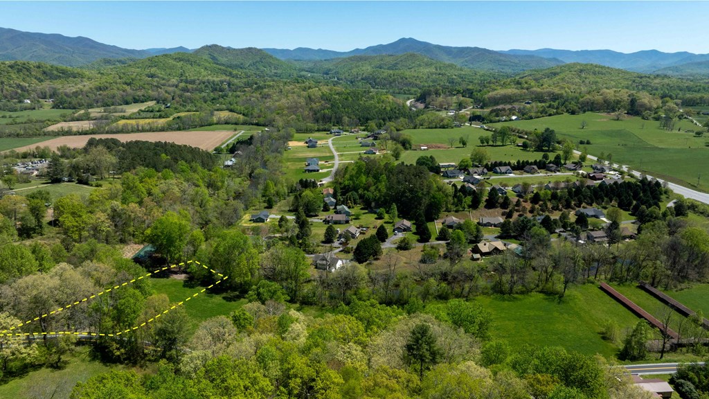 981 Myers Chapel Road Hayesville, NC 28904 - Photo 6 of 44 an aerial view of green landscape with trees houses and mountain view