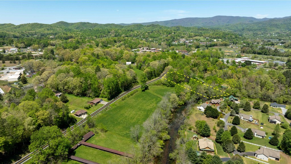 981 Myers Chapel Road Hayesville, NC 28904 - Photo 10 of 44 an aerial view of residential houses with outdoor space and trees