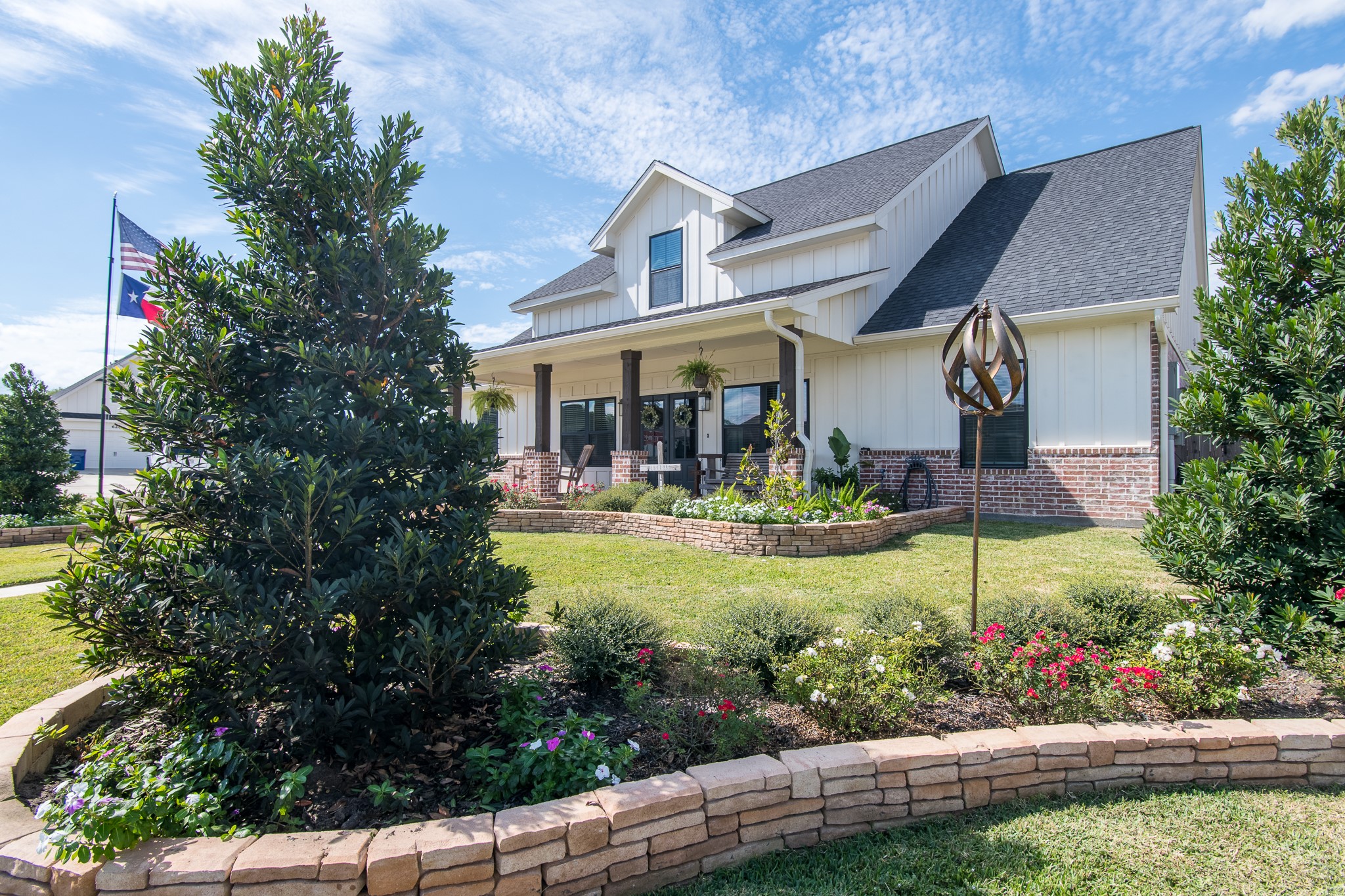 1 Greystone Court Angleton, TX 77515 - Photo 28 of 28 Upgraded landscaping throughout the home. Come view this gem of a home!!