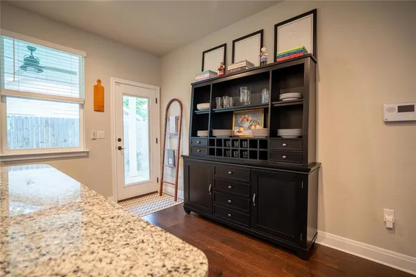 a bed room with a bed and a dresser