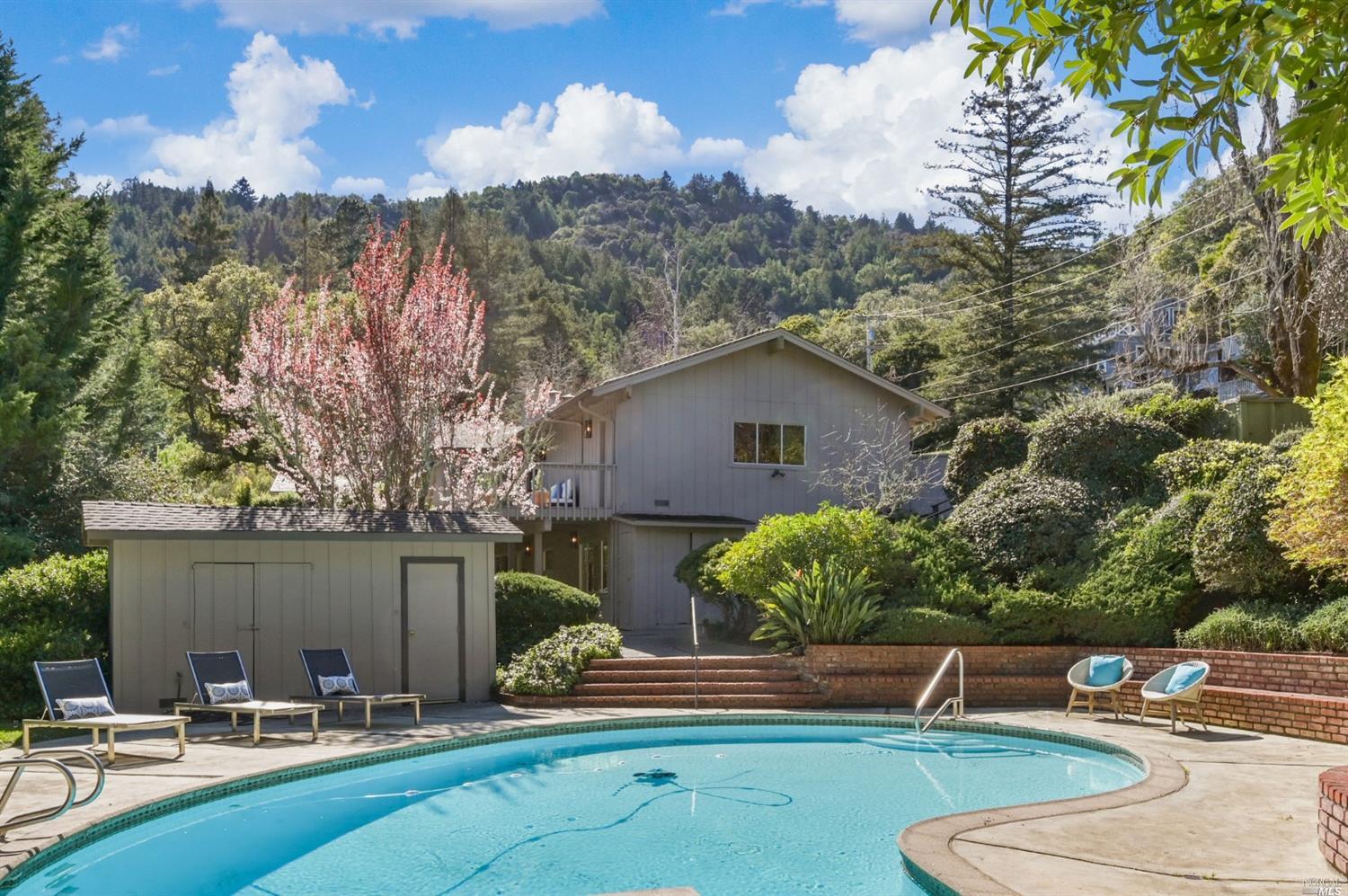 79-77 Ardmore Road Larkspur, CA 94939 - Photo 1 of 1 a view of backyard with outdoor seating and green space