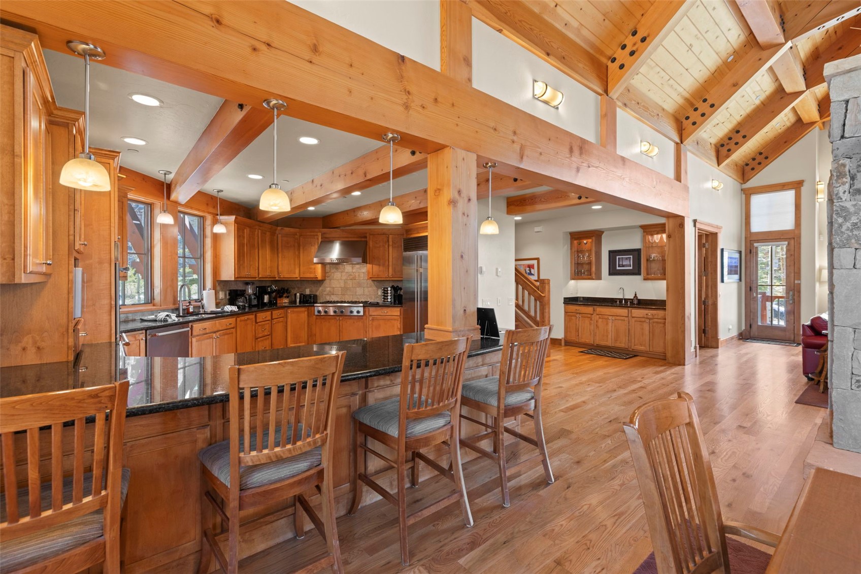 317 Timbertrail Road Breckenridge, CO 80424 - Photo 19 of 50 a view of a dining room with furniture
