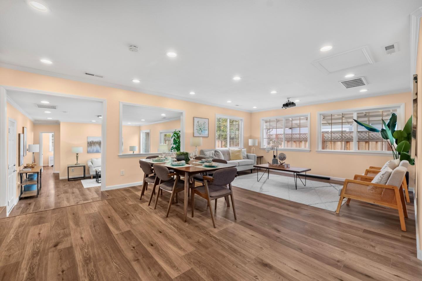 983 Smith Avenue Campbell, CA 95008 - Photo 13 of 57 a view of a dining room with furniture window and wooden floor