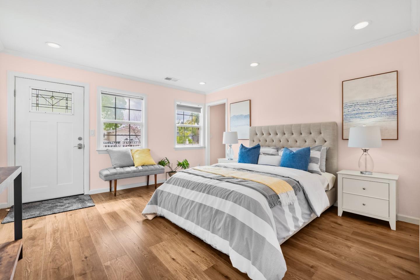 983 Smith Avenue Campbell, CA 95008 - Photo 20 of 57 a bedroom with a bed and a couch