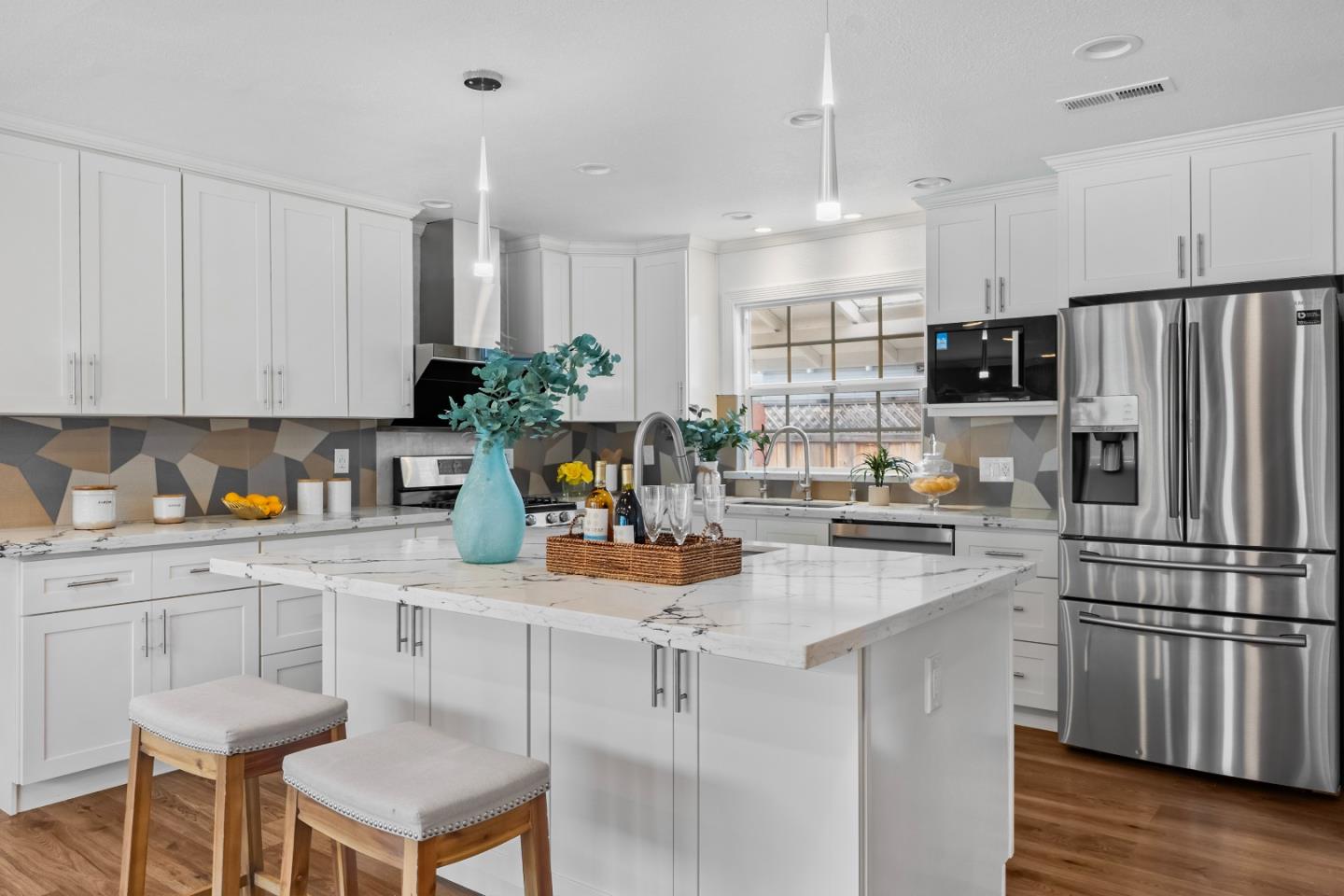 983 Smith Avenue Campbell, CA 95008 - Photo 2 of 57 a kitchen with refrigerator and cabinets