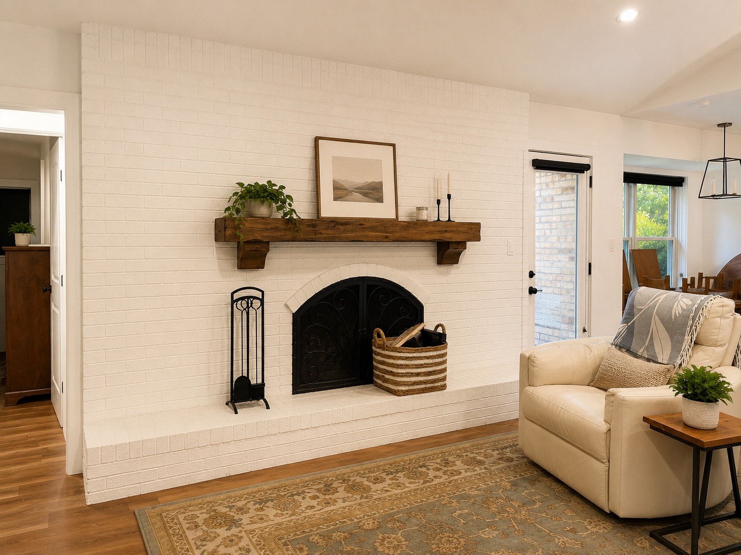 2303 Remuda Trail Austin, TX 78745 - Photo 6 of 27 Living room with wood burning fireplace