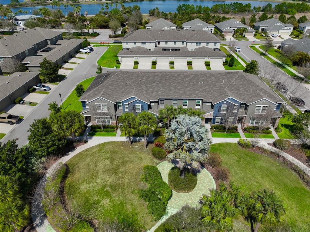 6330 Lantern View Place Apollo Beach, FL 33572 - Photo 41 of 64 an aerial view of house with yard swimming pool and outdoor seating
