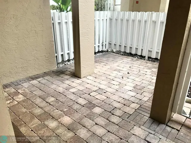 a view of a wooden door