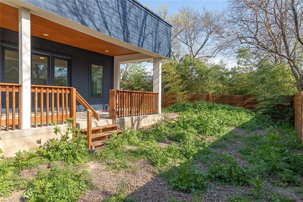 2509 Del Curto Road, Unit A Austin, TX 78704 - Photo 23 of 23 a view of a house with backyard and sitting area
