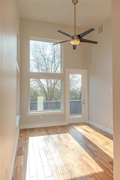 2509 Del Curto Road, Unit A Austin, TX 78704 - Photo 3 of 23 a view of a room with a window and a ceiling fan