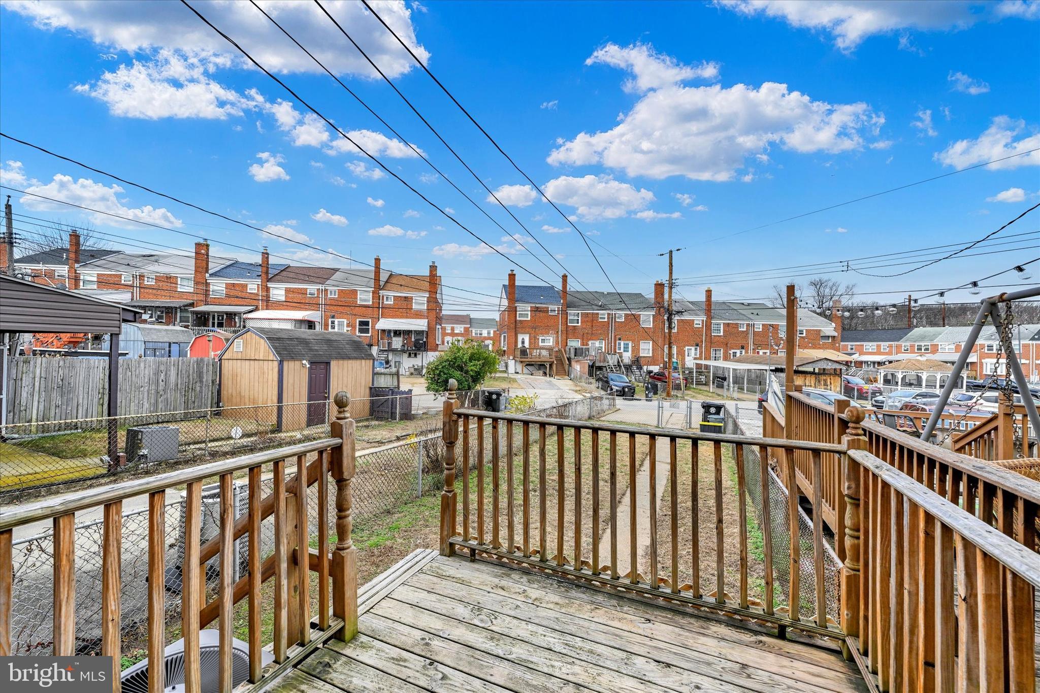 712 Arncliffe Road Essex, MD 21221 - Photo 19 of 20 Backyard/view from wood deck