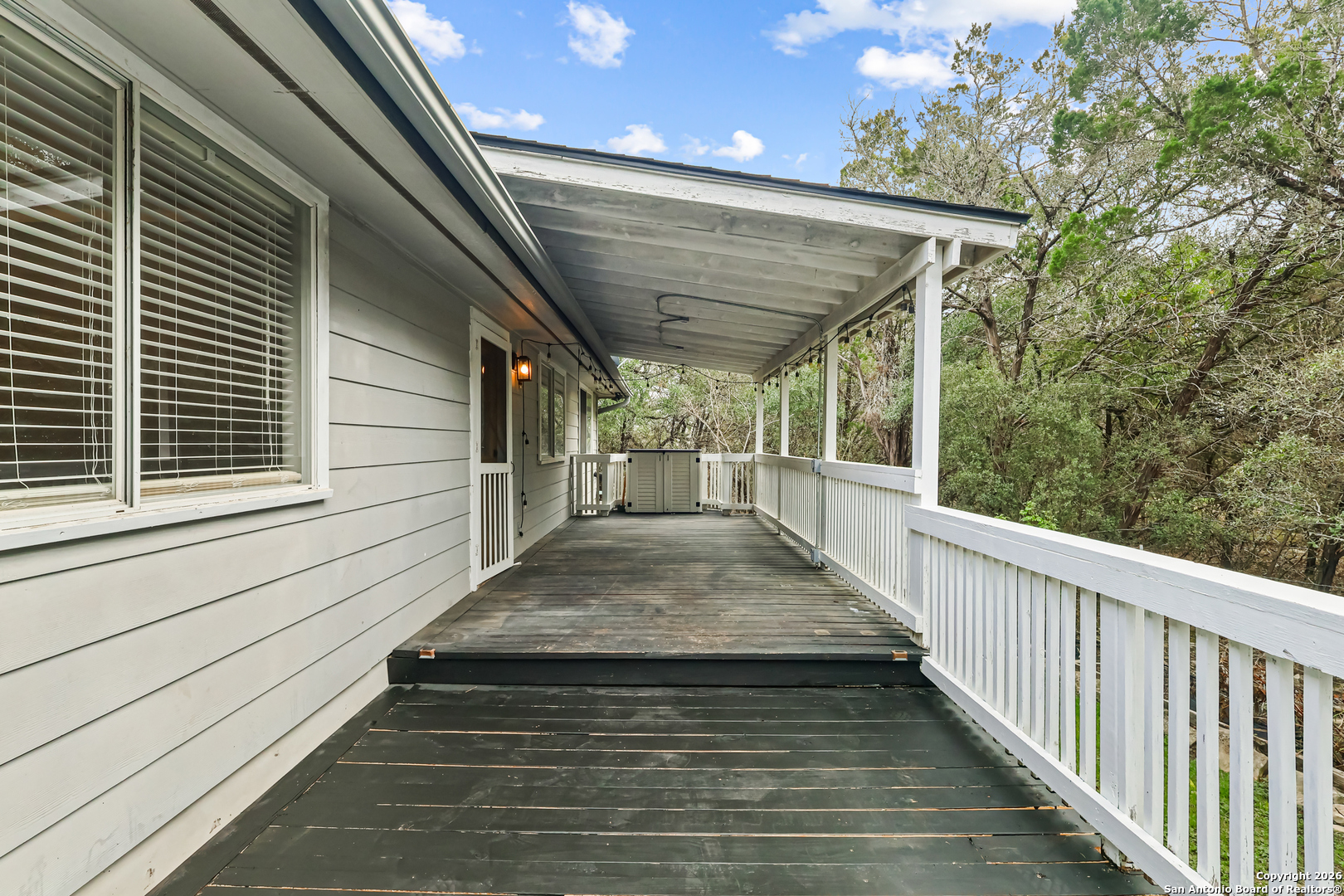 162 Canyon View Court Spring Branch, TX 78070 - Photo 38 of 44 a view of a porch