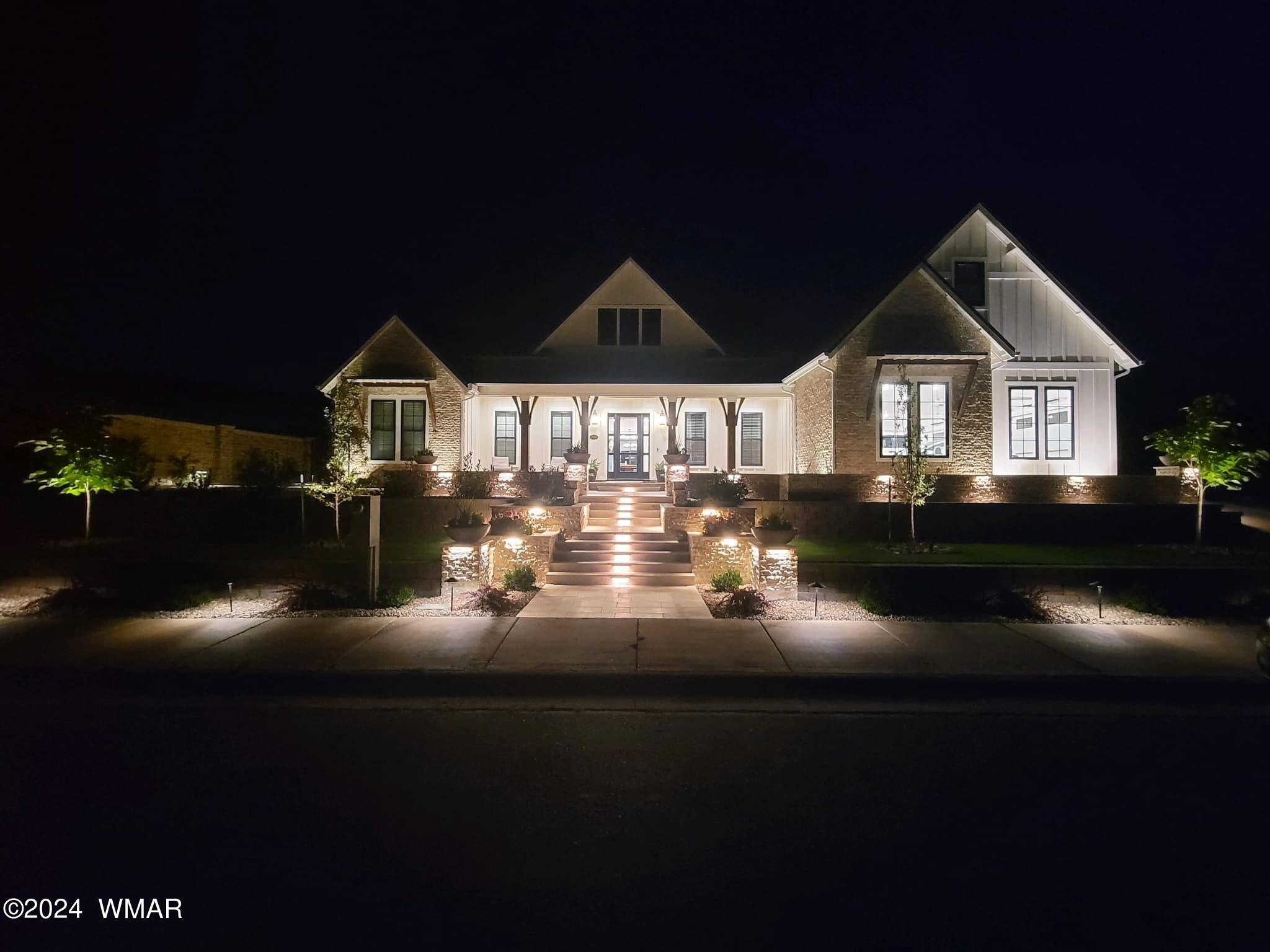 1890 Prairie Road Snowflake, AZ 85937 - Photo 17 of 64 Nighttime view exterior