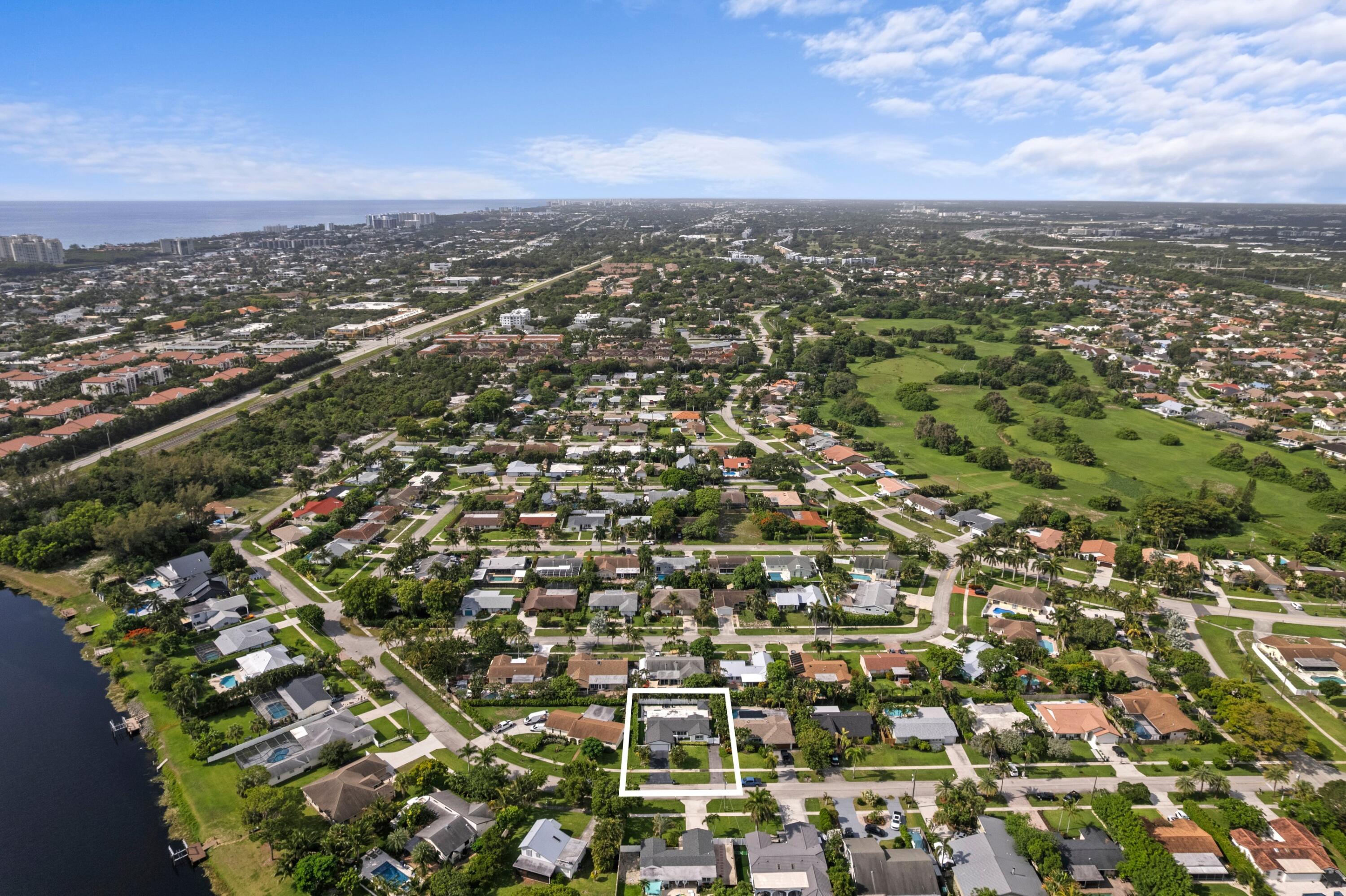 124 Oregon Lane Boca Raton, FL 33487 - Photo 28 of 39 Aerial