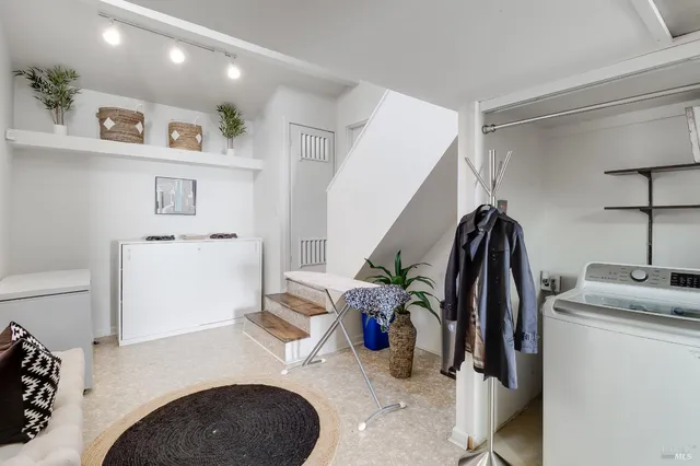 a view of a backyard with a patio