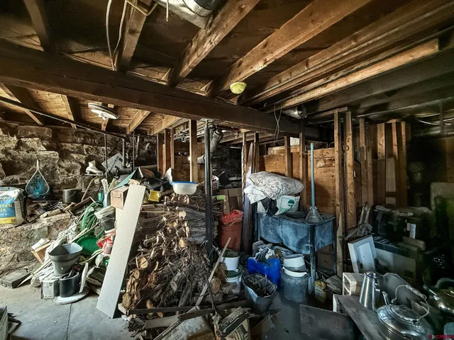 a view of a storage room