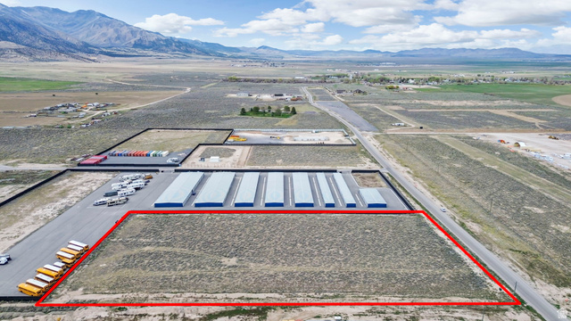 727 South Allens Rnch Road, Unit 8 Fairfield, UT 84013 - Photo 3 of 16 Aerial view of property's location with a mountainous background and property parcel outlined