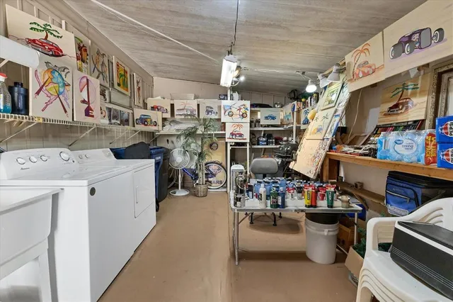 a view of a storage & utility room