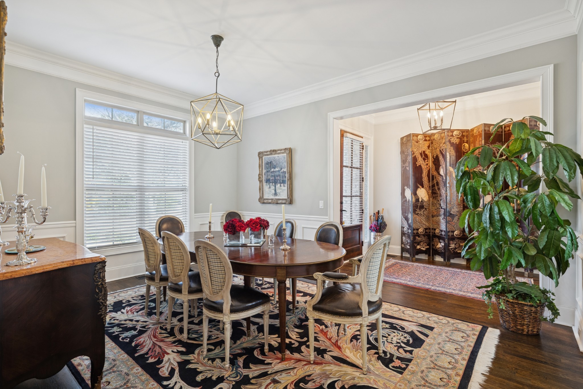 6400 Harding Pike Nashville, TN 37205 - Photo 11 of 38 a view of a dining room with furniture and wooden floor