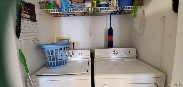 a close view of utility room