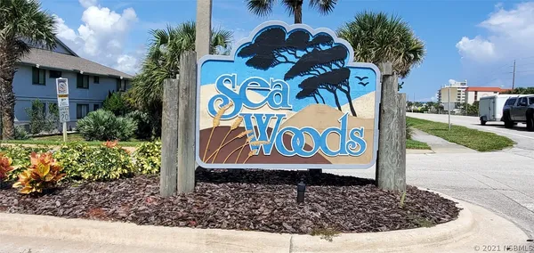 a view of a sign board