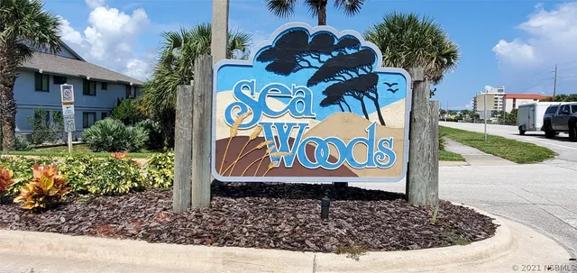 a view of a sign board