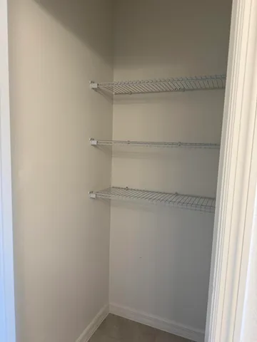a view of a walk in closet