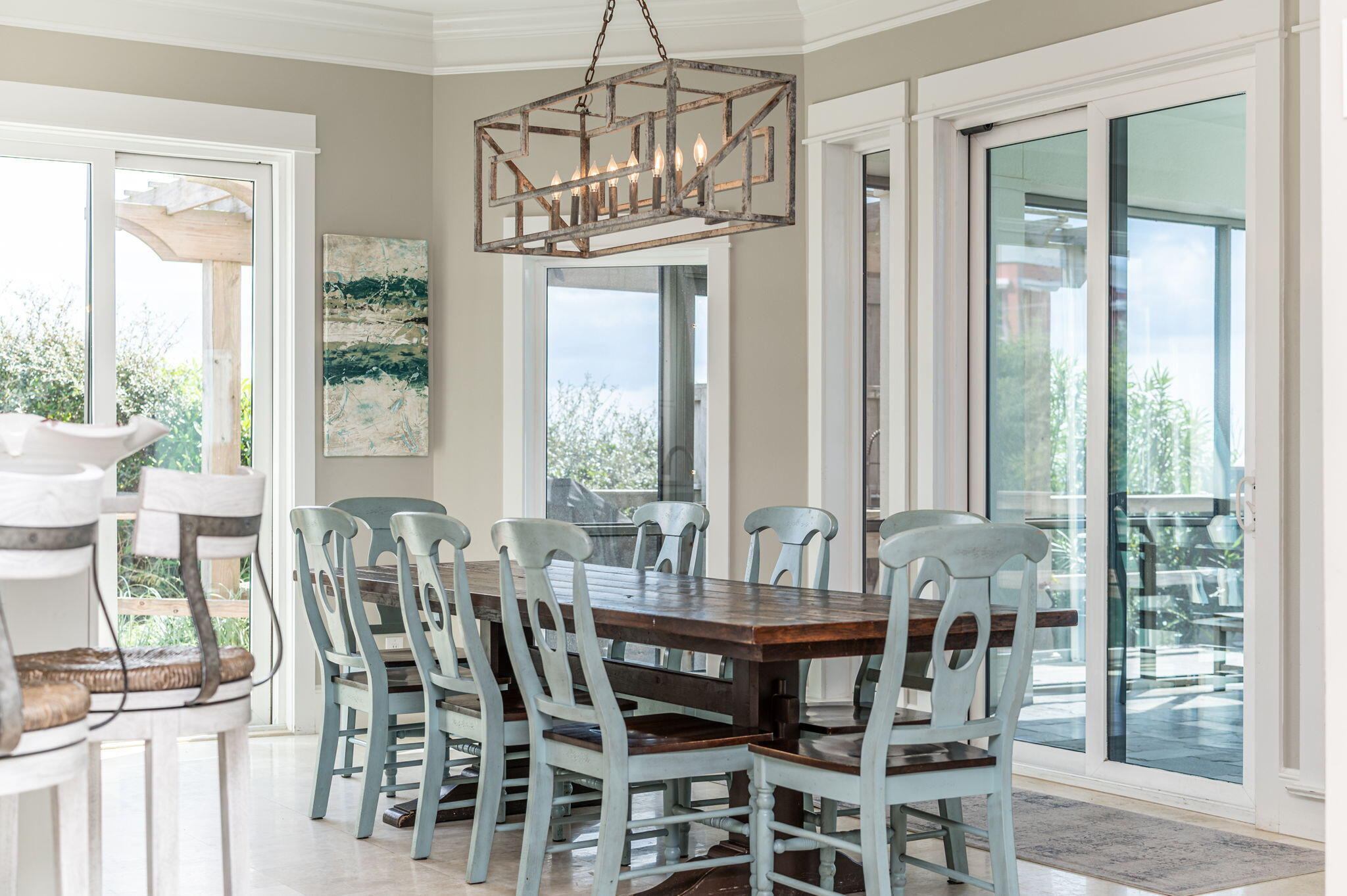 4525-4499 West County Highway 30A Santa Rosa Beach, FL 32459 - Photo 43 of 130 a view of a dining room with furniture window and outside view