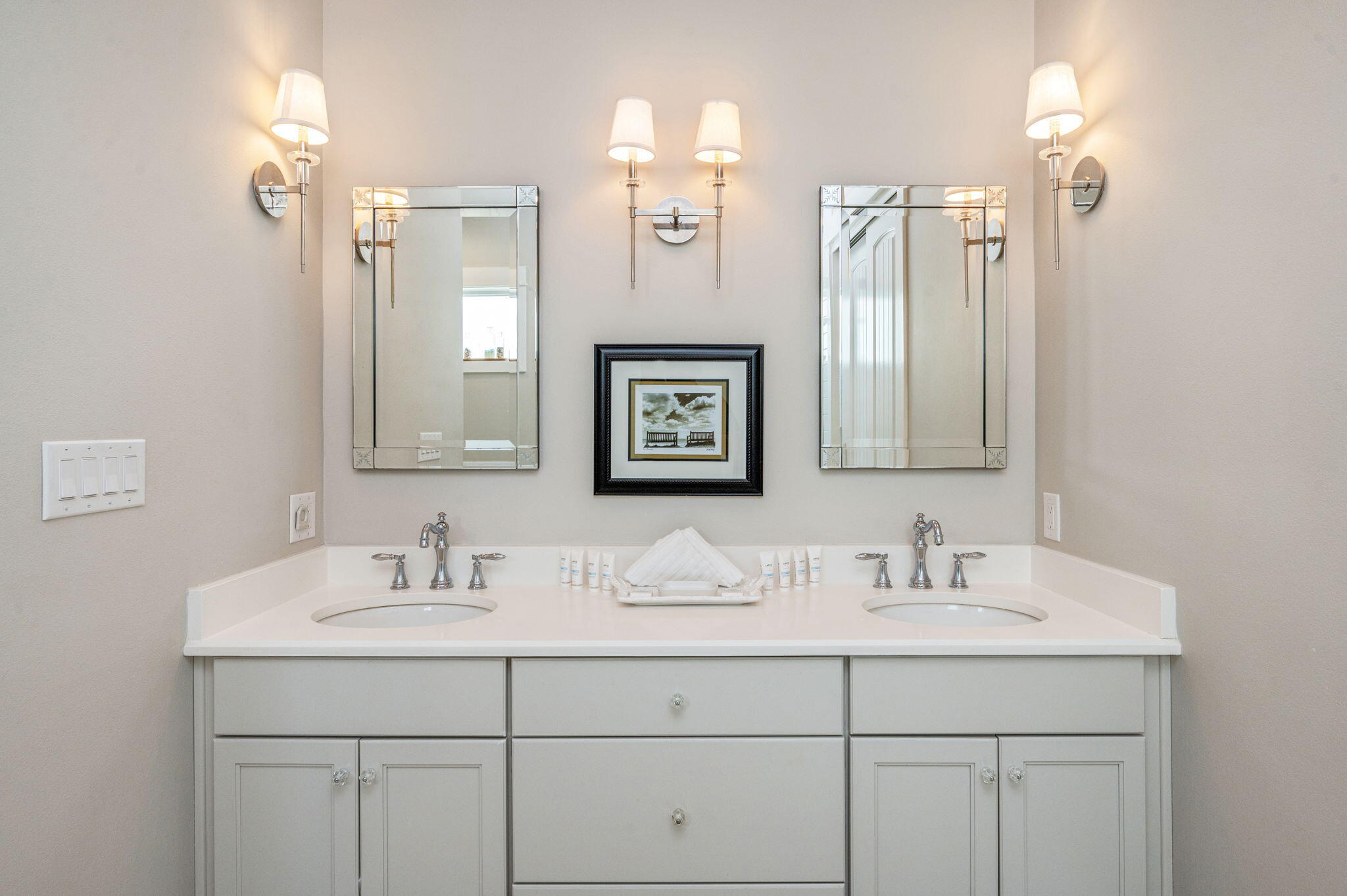 4525-4499 West County Highway 30A Santa Rosa Beach, FL 32459 - Photo 65 of 130 a bathroom with a sink double vanity and a mirror