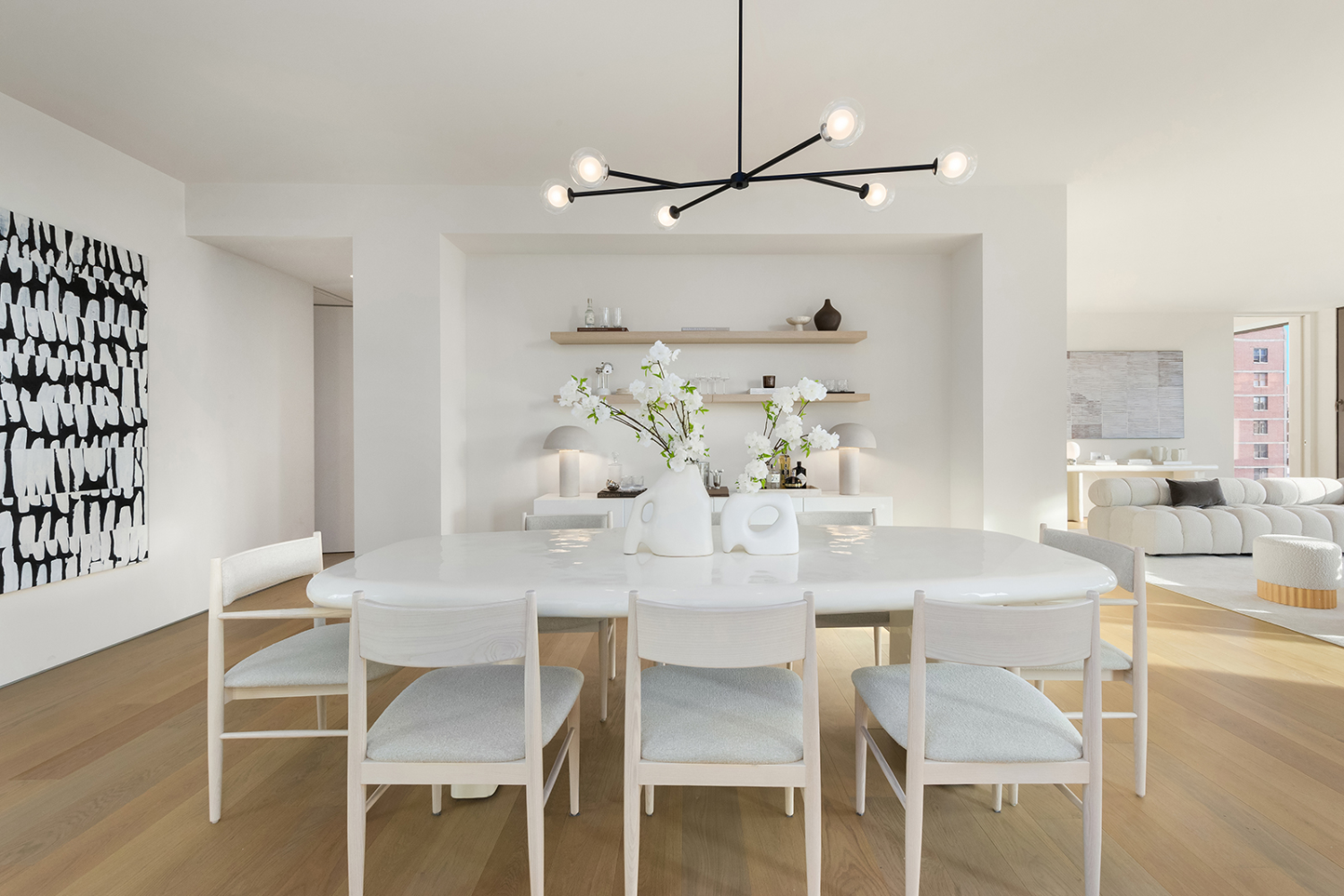 251 West 14th Street, Unit PH Manhattan, NY 10011 - Photo 5 of 13 a dining room with furniture and window