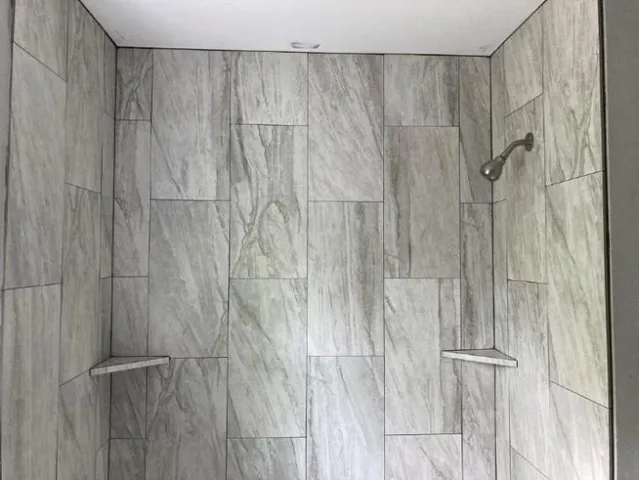 a close view of shower