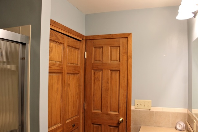 15890 Bishop Road Morrison, IL 61270 - Photo 22 of 34 a bathroom with a shower and a door