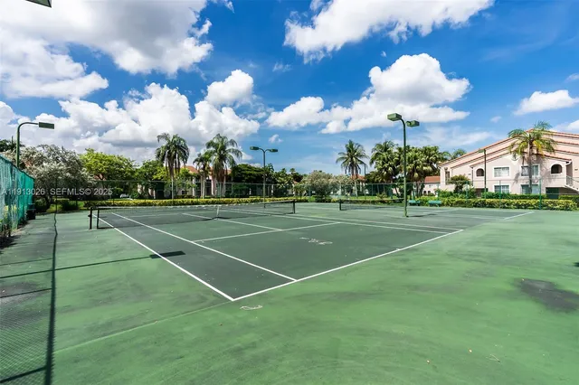 a view of a tennis court