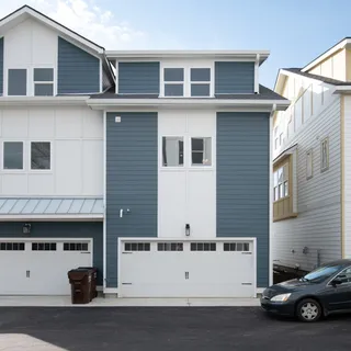 a car parked in front of a building