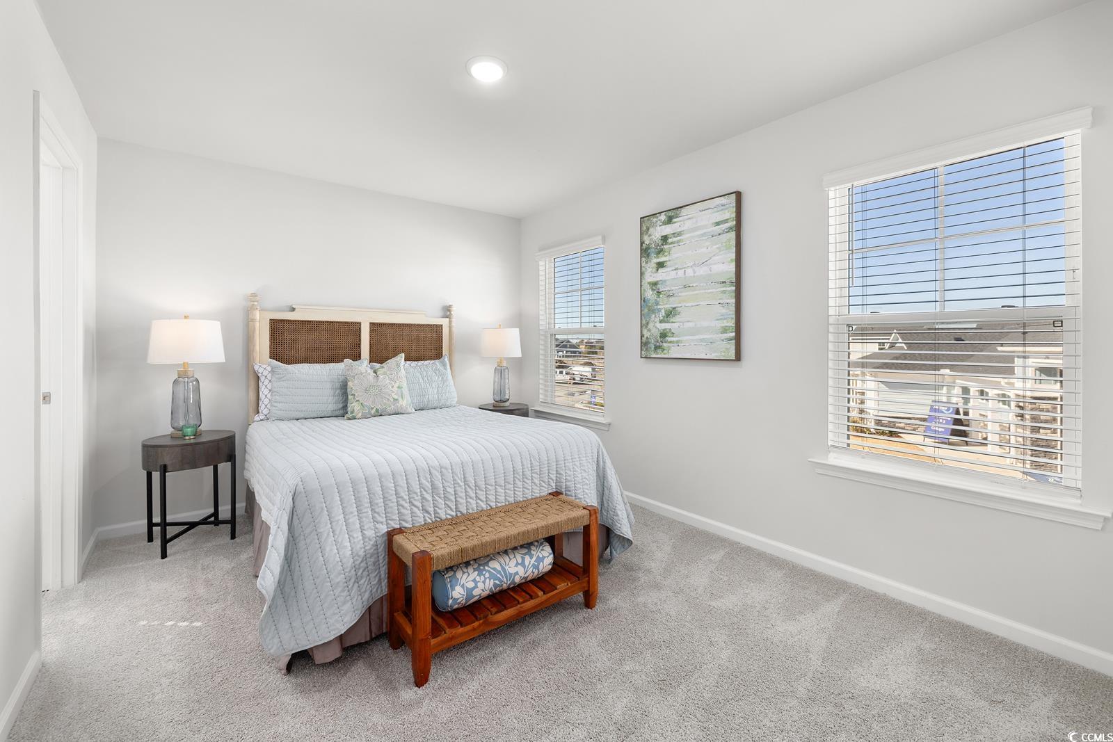 283 Ferretti Street, Unit CONCORD Myrtle Beach, SC 29579 - Photo 7 of 34 Bedroom featuring baseboards, carpet floors, and recessed lighting