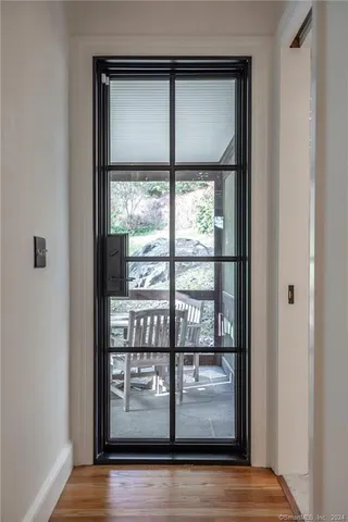 a view of front door