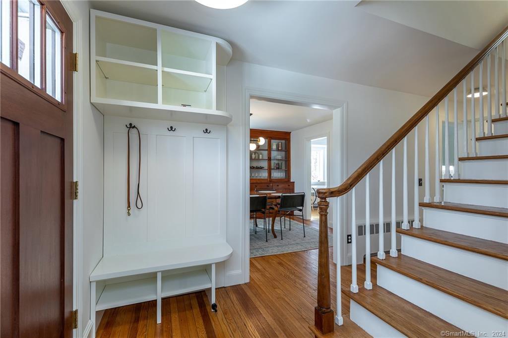 23 Cook Street Washington, CT 06794 - Photo 4 of 39 a view of entryway and hall with wooden floor